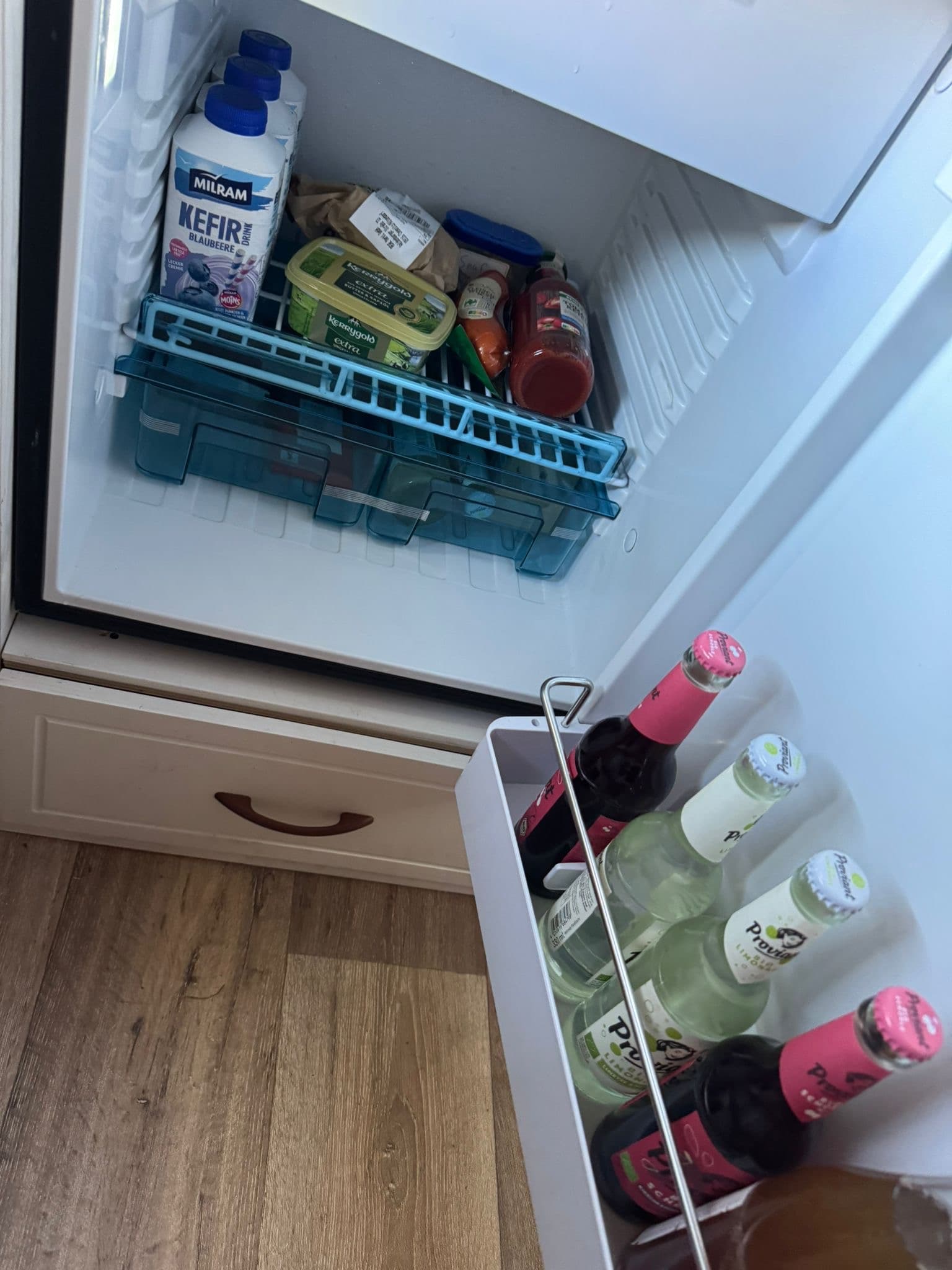 Kompressorkühlschrank von innen